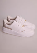 Tênis Feminino Vizzano Casual Branco e Bege - Monjuá