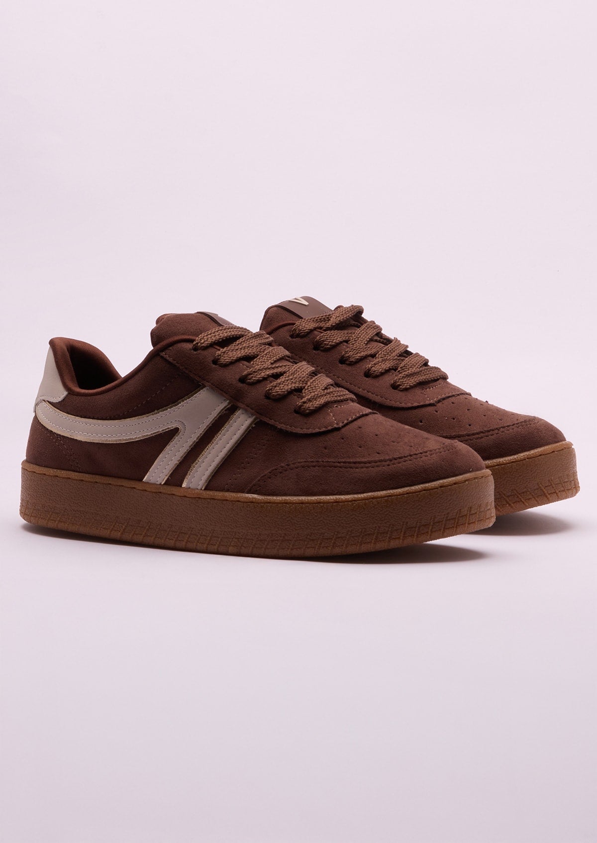 Tênis Feminino Via Marte Casual em Nobuck Marrom - Monjuá
