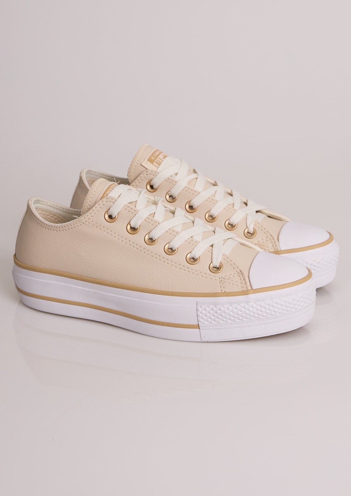 Tênis Feminino Converse All Star Plataforma Casual Bege - Monjuá