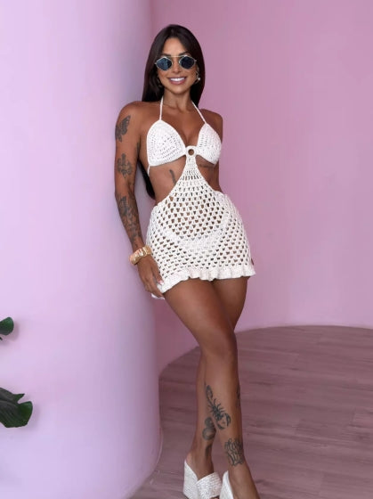 Vestido crochê