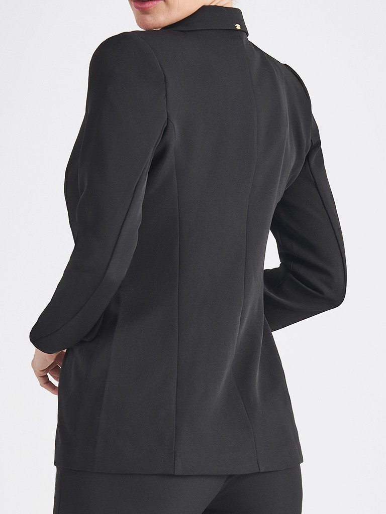 Blazer Botão Único Preto Cilene