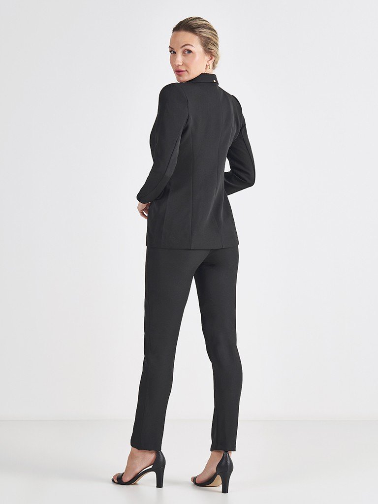 Blazer Botão Único Preto Cilene