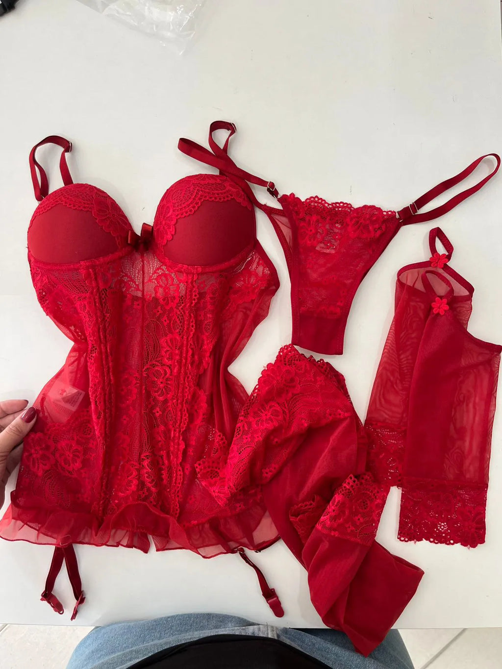 Lingerie Completa Espartilho