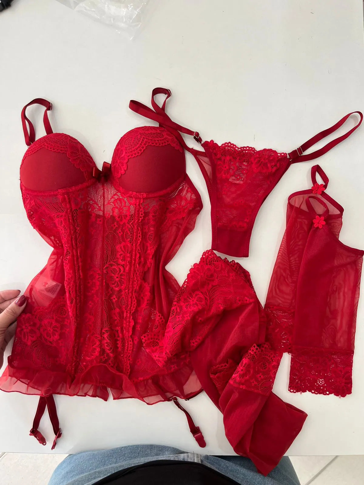Lingerie Completa Espartilho